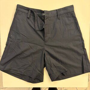 Urban Outfitters High Waisted Trouser Shorts in Black (size 30)